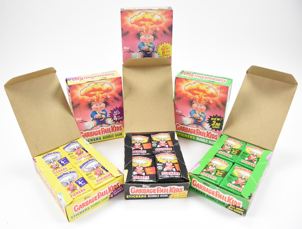 Non Sports Cards - 1980's Garbage Pail Kids 3rd, 4th and 5th Series Boxes (6)