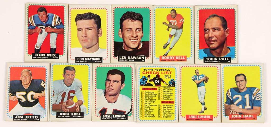 1964 Topps Football Hall of Famers, Rookies, and Short Prints Hoard (44)