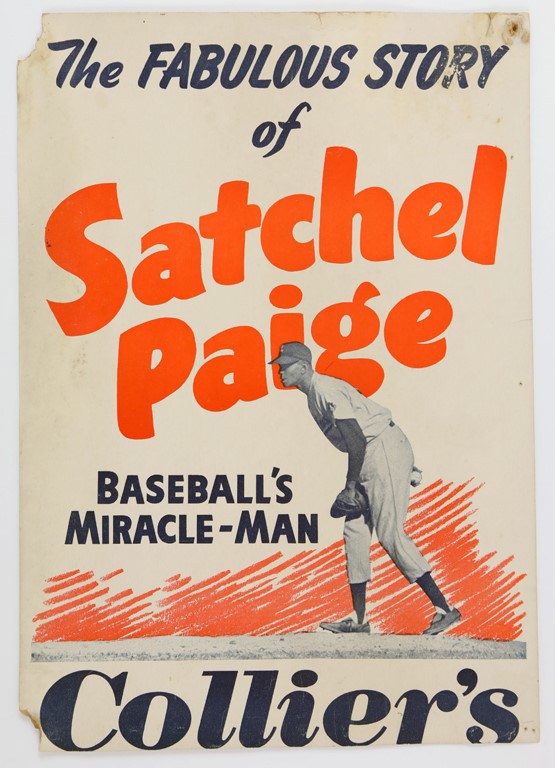 - Fabulous Story of Satchel Paige Cards and Advertising Sign