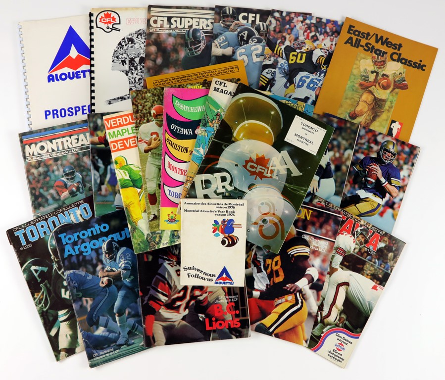 1960's-70's CFL Football Program, Yearbook, & Media Guide Collection