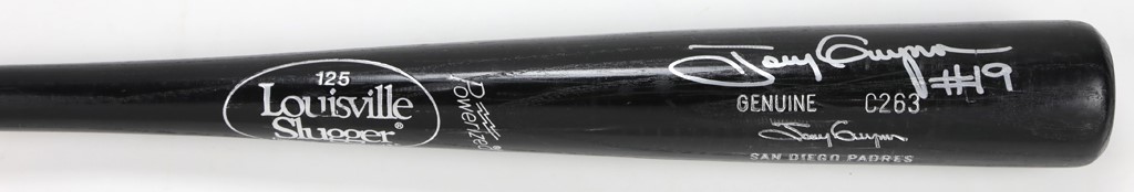 Baseball Equipment - Tony Gwynn Signed Game Issued Bat