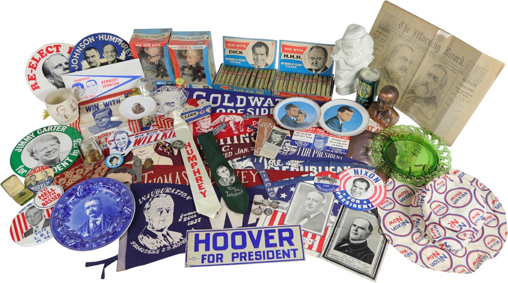 - Massive Presidential & Political Campaign Collection 1890's-1980's (300+)
