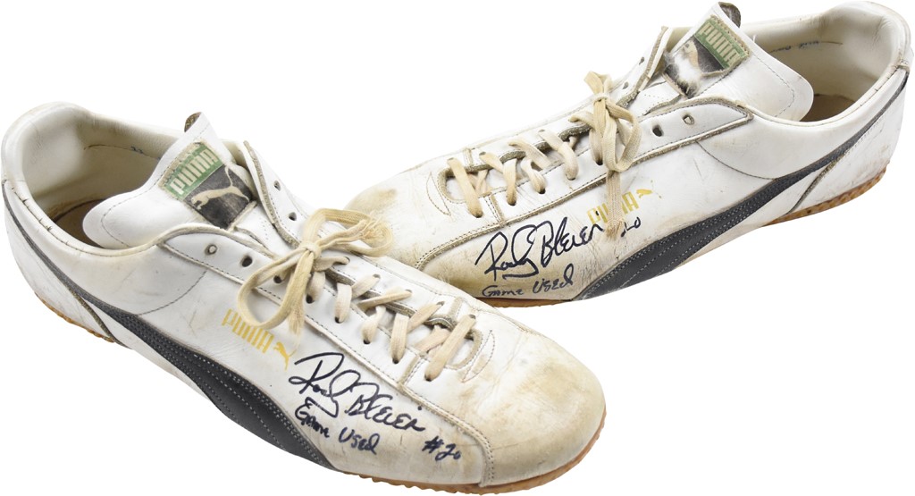 The Rocky Bleier Collection - Rocky Bleier Pittsburgh Steelers Game Worn Puma Cleats