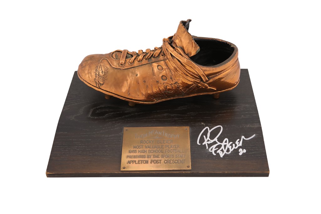 - 1963 Rocky Bleier High School MVP Award - Bronzed Spike
