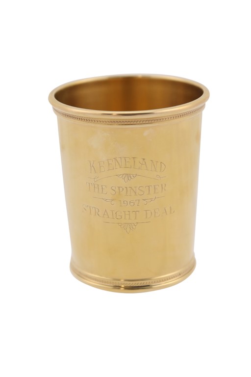 - Straight Deal - 1967 Keeneland 14k Gold Trophy Julep Cup (180 Grams)
