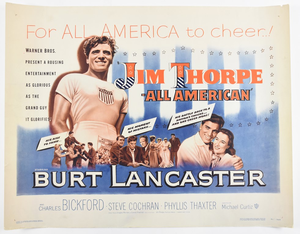 - 1951 Jim Thorpe All American Movie Poster