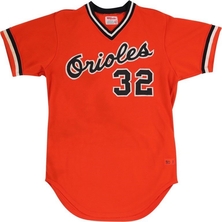 - 1980 Steve Stone Baltimore Orioles Game Worn Jersey - Cy Young Award Season (Photo-Matched & MEARS A10)