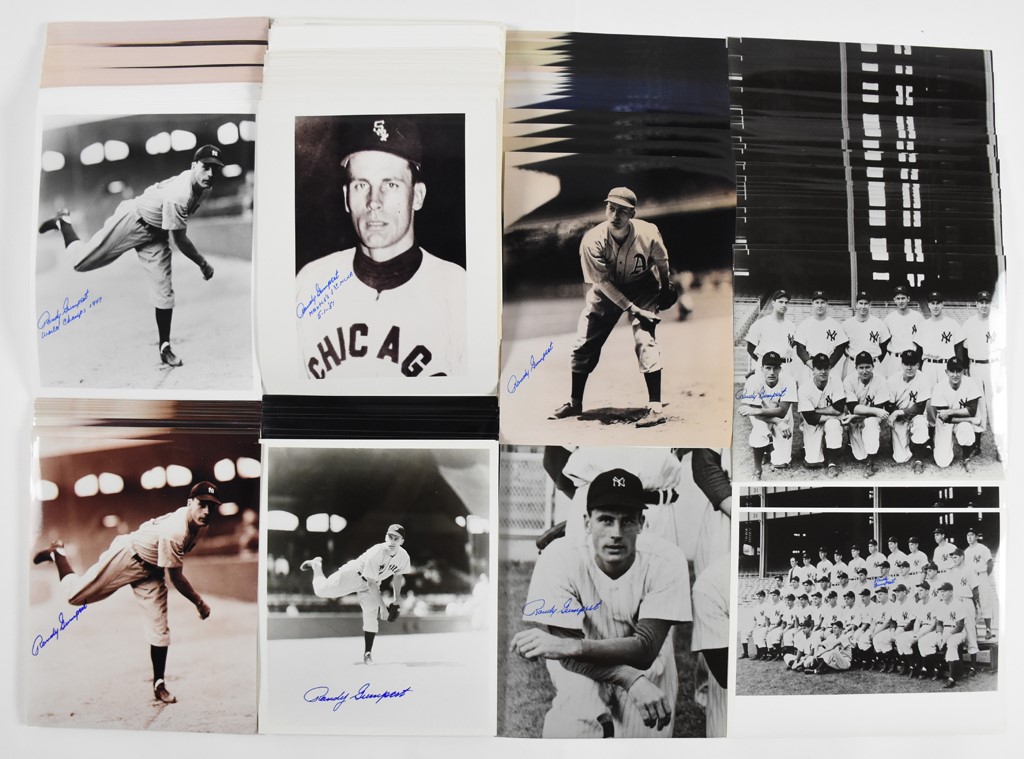 Randy Gumpert Signed 8x10's - Gave up Mickey Mantle's 1st Home Run! (200+)