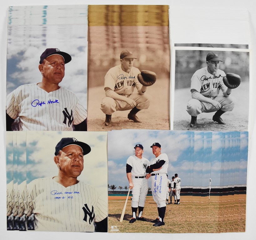 - 1961 NY Yankees Ralph Houk Signed 8x10's (130) - From the JM Miller NY Yankees Collection