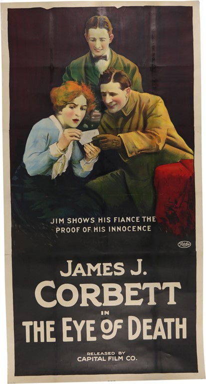 - 1919 James J. Corbett The Eye of Death Film Poster