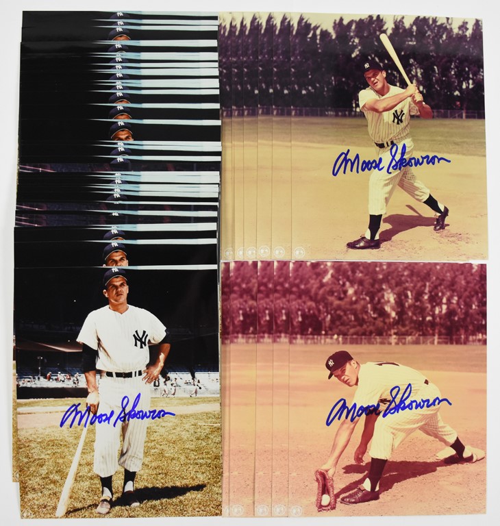 Moose Skowron Signed 8x10's (51) - From the JM Miller NY Yankees Collection
