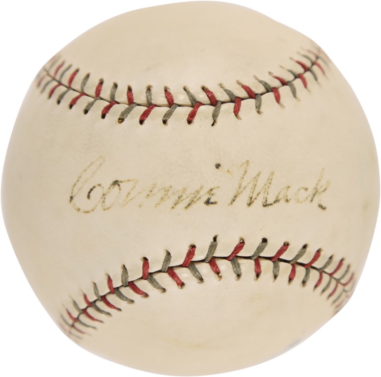 1925 Connie Mack Single Signed Baseball (PSA)
