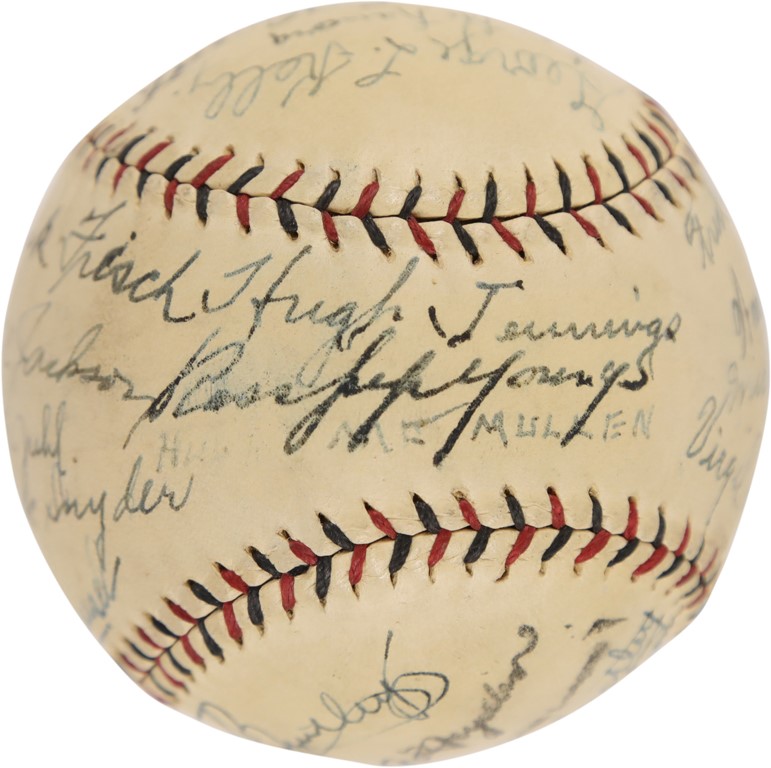 - 1925 New York Giants Team Signed Baseball (PSA)