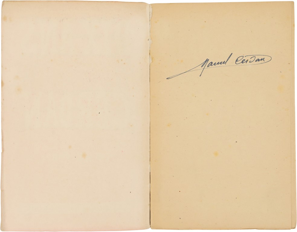 - 1948 Marcel Cerdan Signed Book (PSA)
