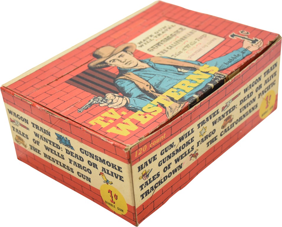 Non Sports Cards - 1958 Topps TV Westerns 1 Cent Counter Display Box