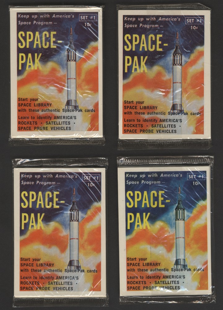 Non Sports Cards - 1962 Space Pak Unopened Packs (4)