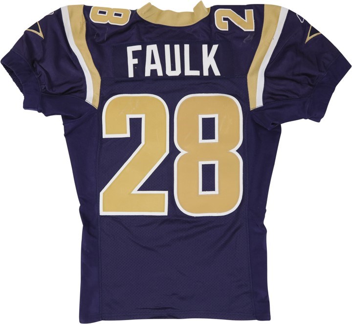 - 2002 Marshall Faulk St. Louis Rams Game Worn Jersey (Photo-Matched, RGU LOA)