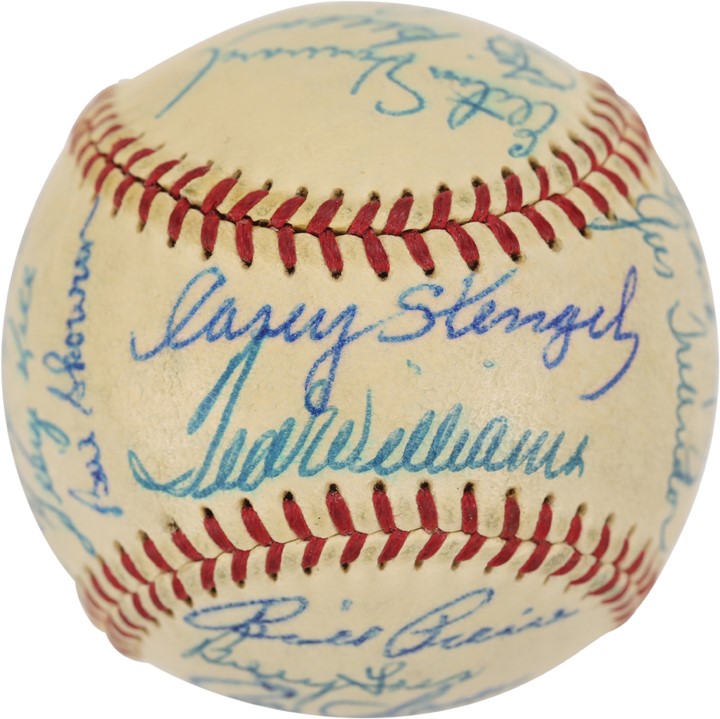 - 1957 American League All-Star Team Signed Baseball - From the Rommel Collection (PSA)