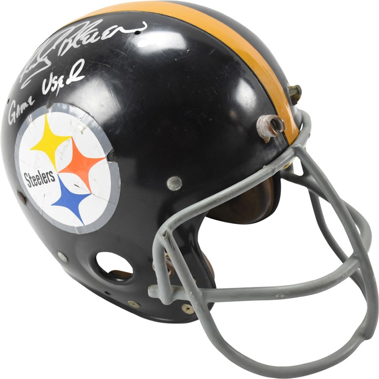 The Rocky Bleier Collection - Early to Mid-1970's Rocky Bleier Pittsburgh Steelers Game Worn Helmet