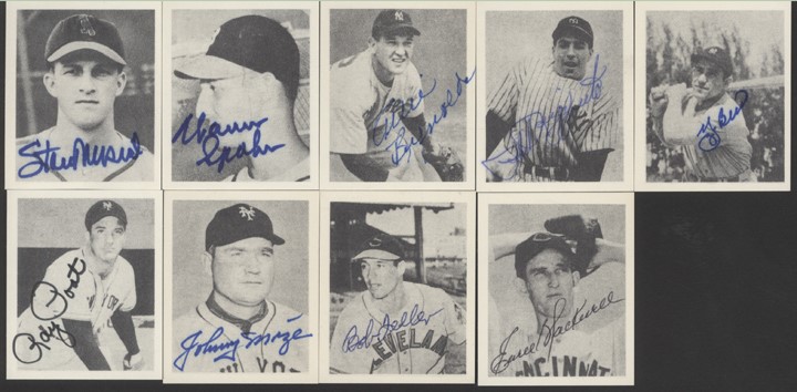 - 1948 Bowman Baseball Signed Reprint Cards (30+)