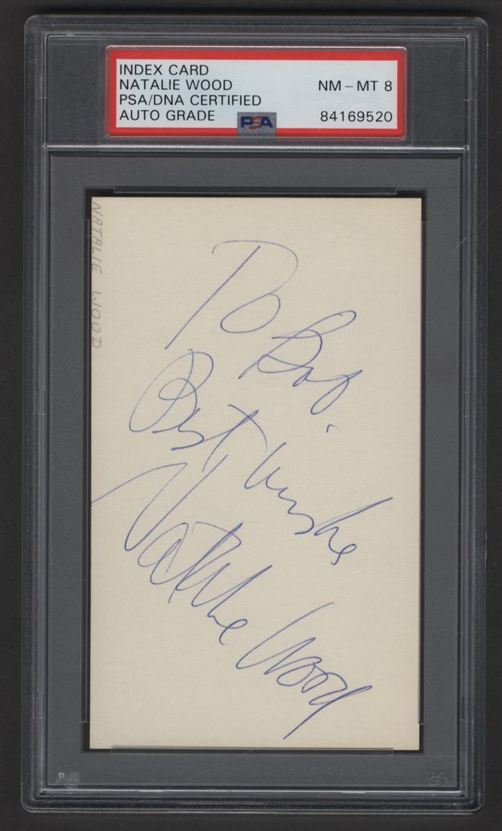 - Natalie Wood Signature Obtained In Person by NYC Autograph Hound (PSA NM-MT 8)