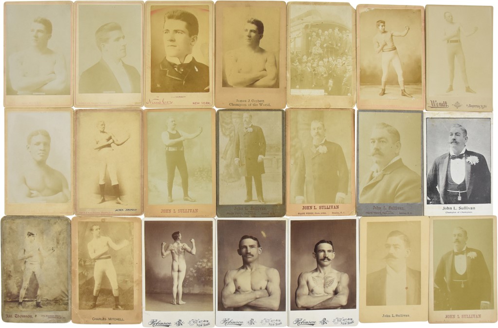 - Marvelous 19th Century Boxing Cabinet Photo Collection (78)