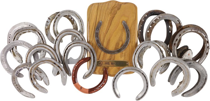 - Large Collection of Worn Horseshoes (56)