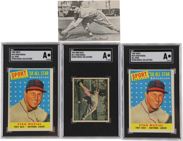 - Stan Musial Baseball Cards from Musial's Personal Collection