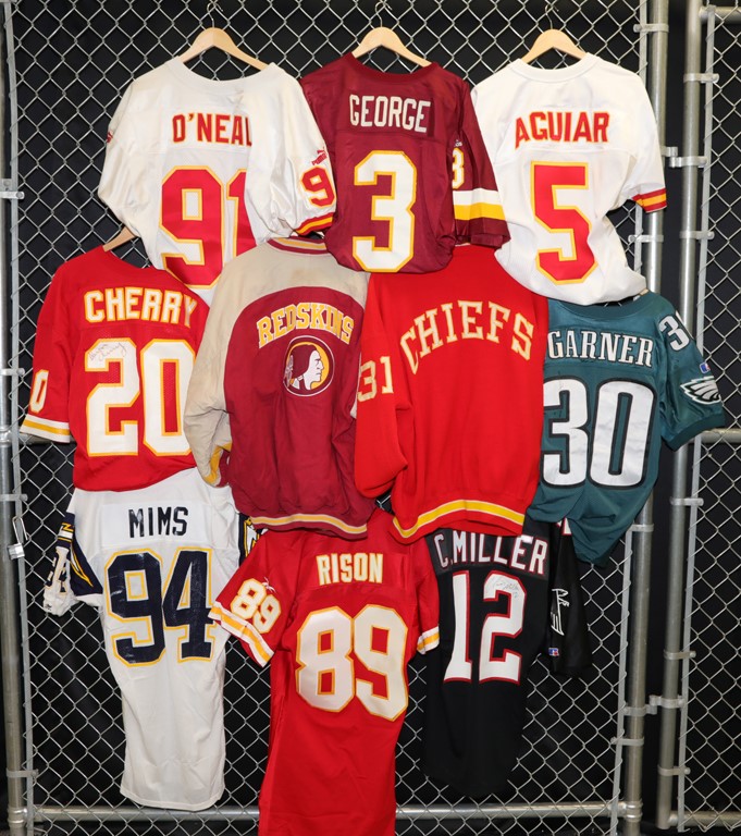 - NFL Game Worn, Issued, & Signed Collection of Mostly Jerseys (10)