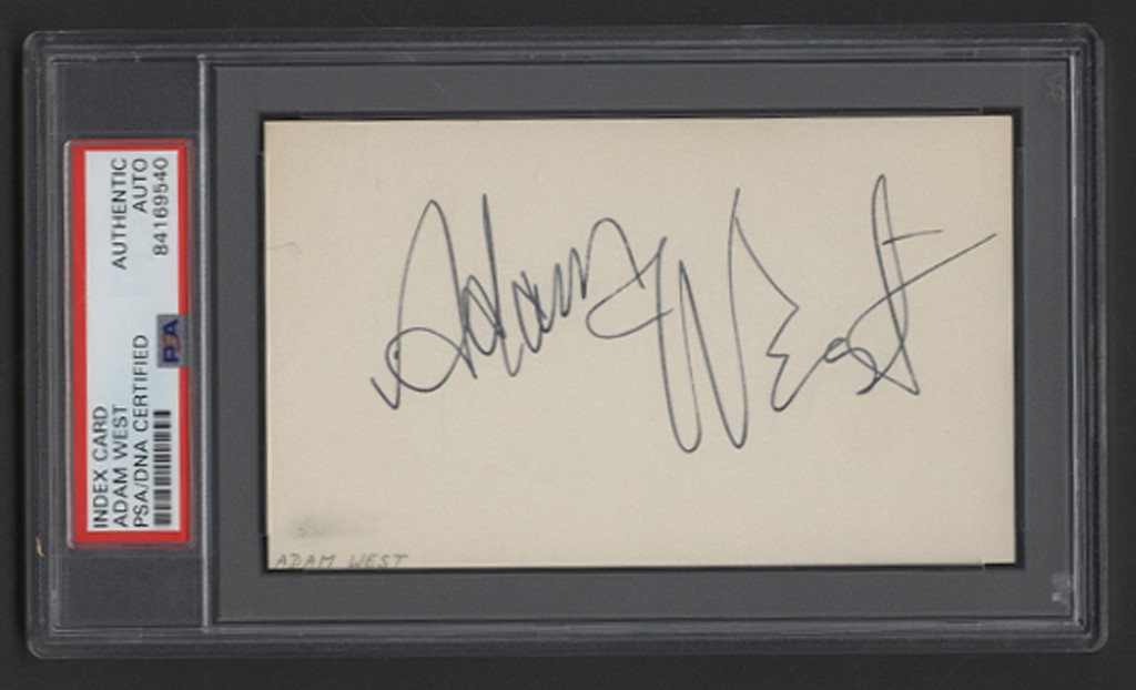 - Adam West Signature - Obtained In-Person by NYC Autograph Hound (PSA)