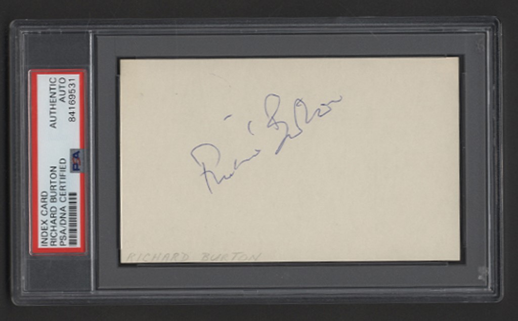 Richard Burton Signature - Obtained In-Person by NYC Autograph Hound (PSA)