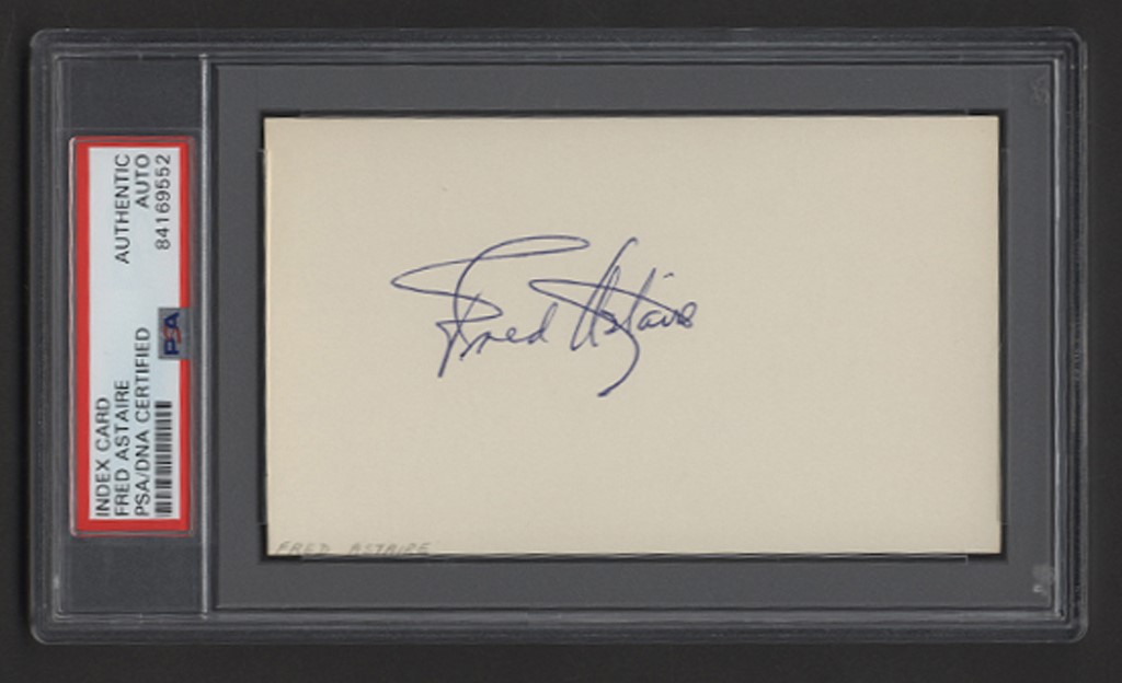 - Fred Astaire Signature - Obtained In-Person by NYC Autograph Hound (PSA)