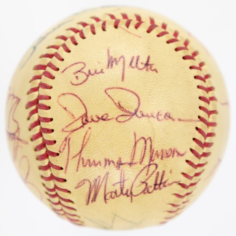 - 1971 American League All Star Team Signed Baseball with Thurman Munson