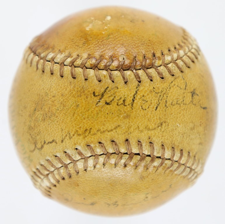 Baseball Autographs - 1937 All Star Game Signed Baseball with Babe Ruth