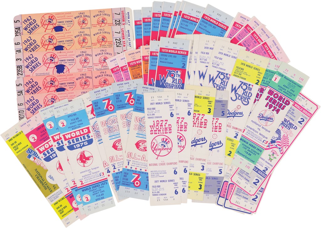 - Magnificent World Series Full Ticket Collection with Historic Games (80+)