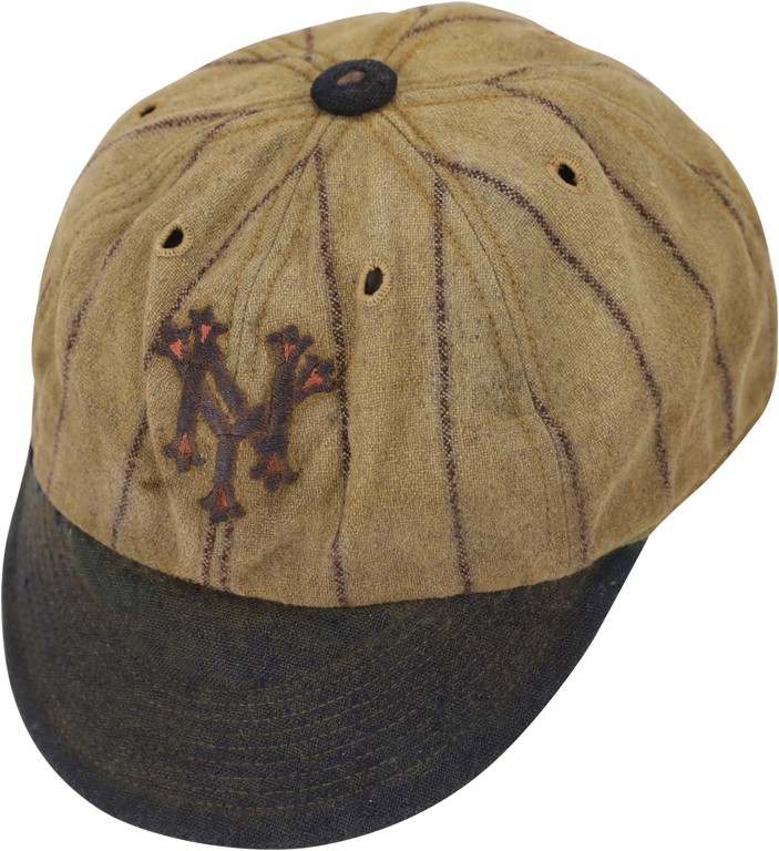 - 1924 New York Giants World Tour Game Worn Hat