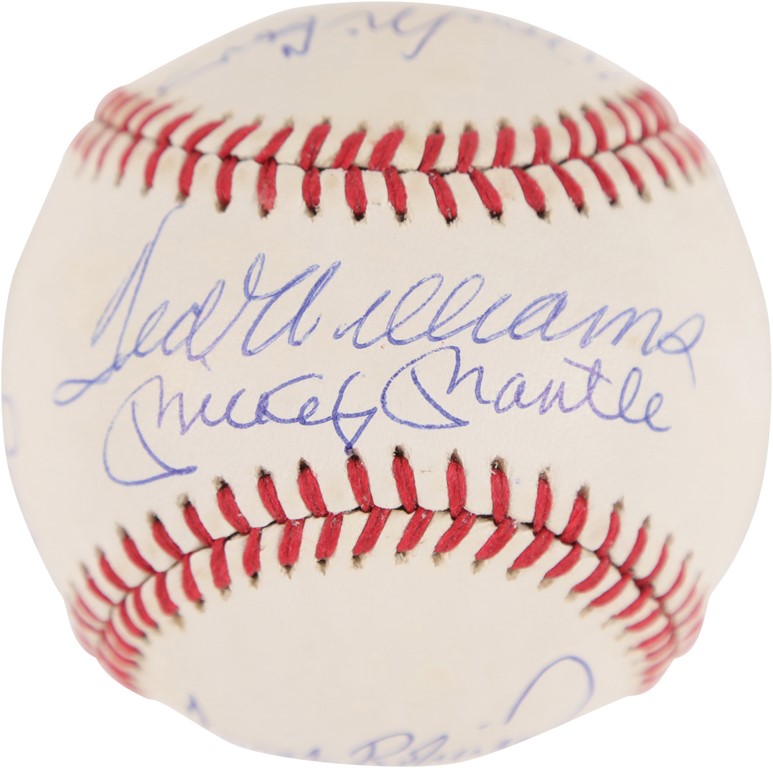 Baseball Autographs - Beautiful 500 Home Run Club Signed Baseball (PSA MINT 9)