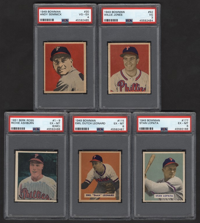 - 1909-1955 High Grade Baseball Collection with Hall of Famers & PSA Graded (158)