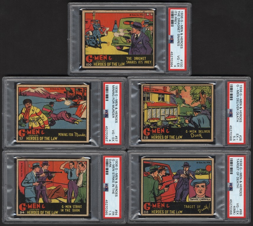 1935-37 R60 G-Men & Heroes of the Law Complete Set (168)
