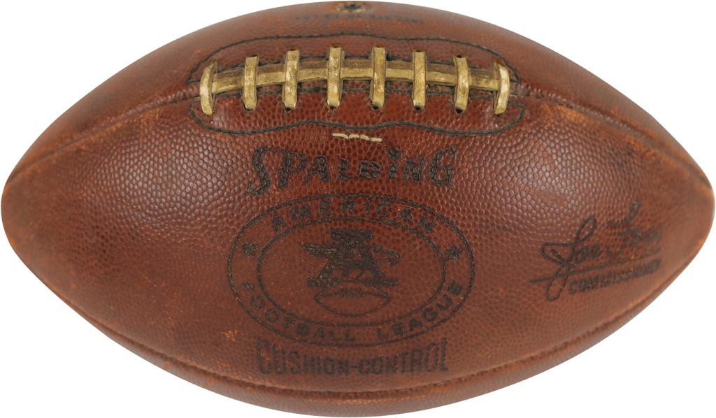 - 1960s Boston Patriots AFL Game Used Football