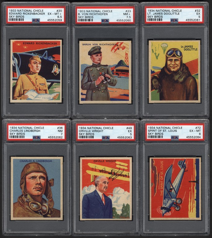 Non-Sports Cards - 1933-34 R136 National Chicle Sky Birds Near Set (104/108)