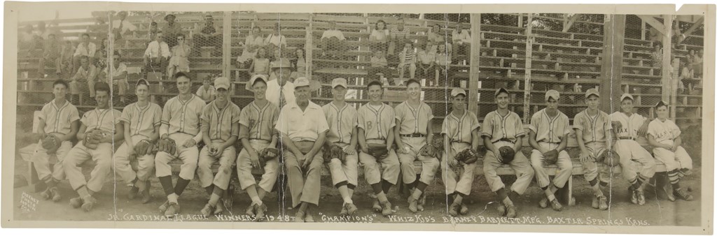 - 1948 Baxter Springs "Whiz Kids" Champions Panorama feat. Mickey Mantle