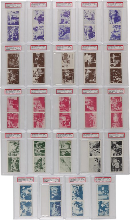 Non-Sports Cards - 1950 Hopalong Cassidy PSA Graded Panels (24)