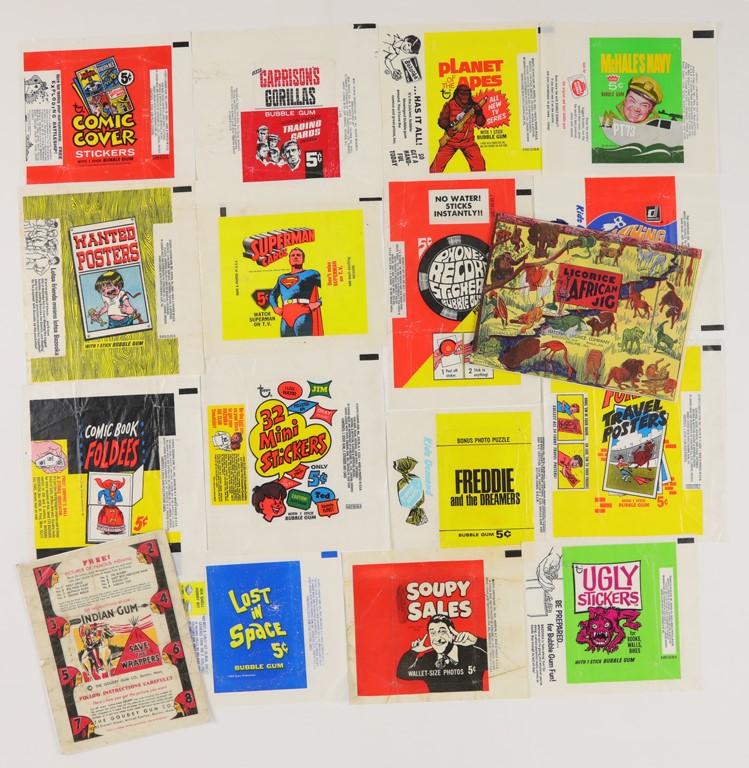 Non-Sports Cards - Vintage Wrapper Collection w/Licorice African Jig Unfolded Proof (17)