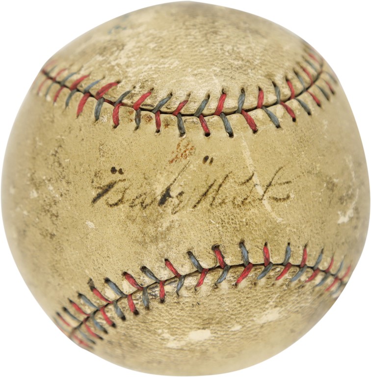 Ruth and Gehrig - 1918-1924 Babe Ruth Single-Signed Baseball (PSA)