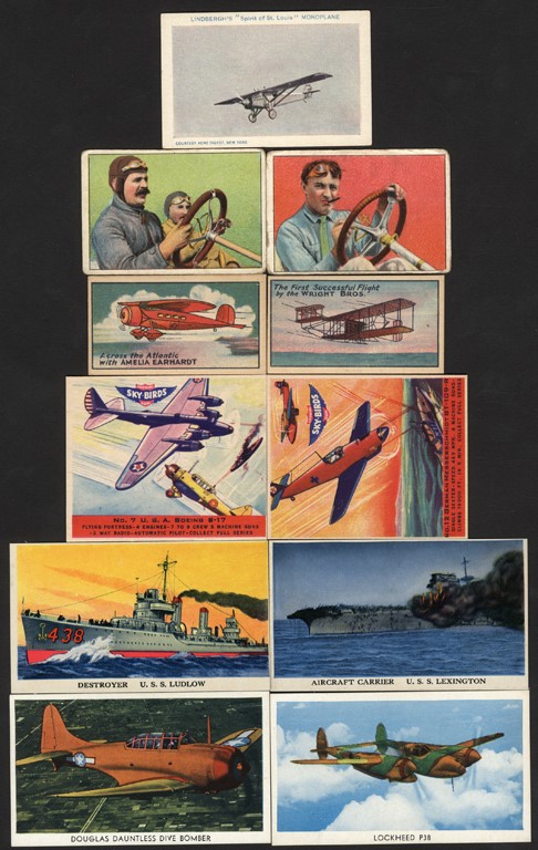 Non-Sports Cards - 1910-1960s Air, Military and Sports Car Drivers Card Collection (167)