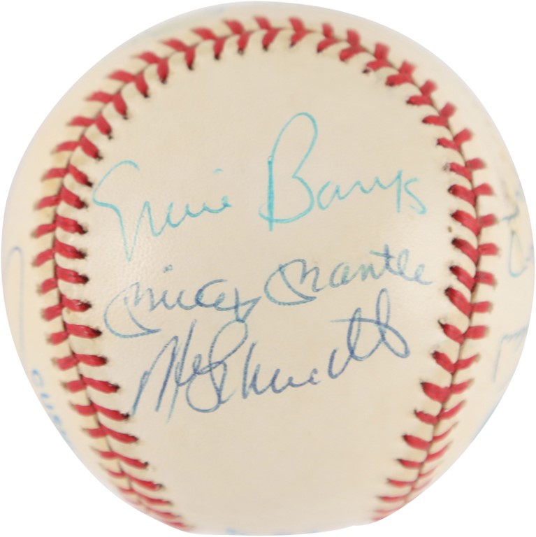 Baseball Autographs - 500 Home Run Hitters Signed Baseball (JSA)