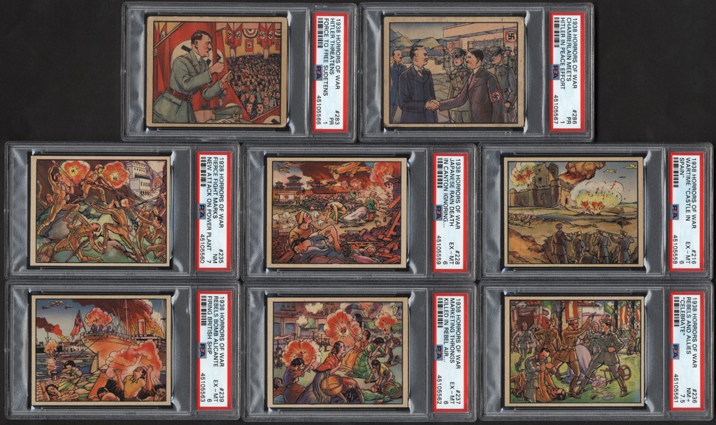 Non-Sports Cards - 1938 R69 Gum Inc. "Horrors of War" Complete Set (288)