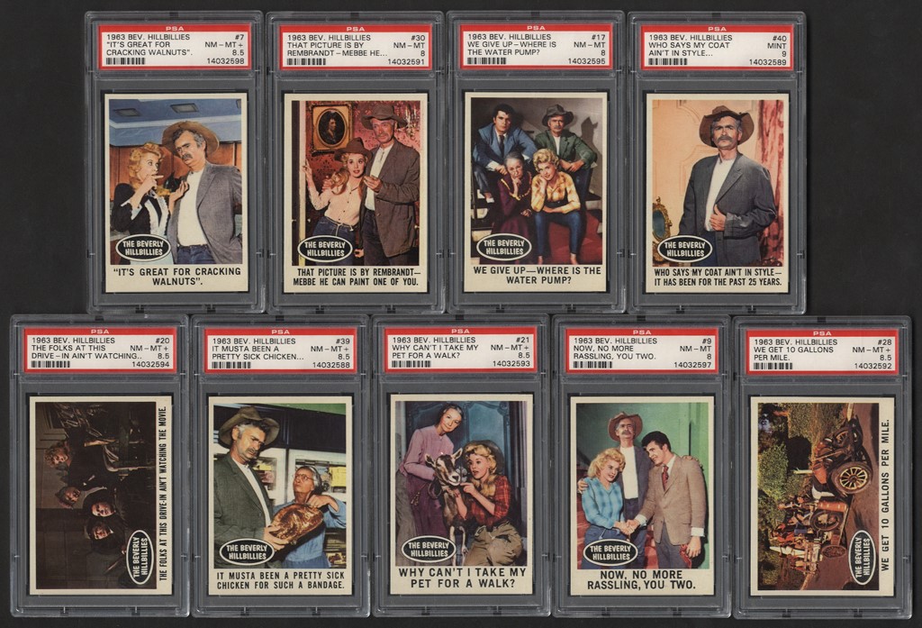 Non-Sports Cards - High Grade 1963 Beverly Hillbillies PSA Graded Collection