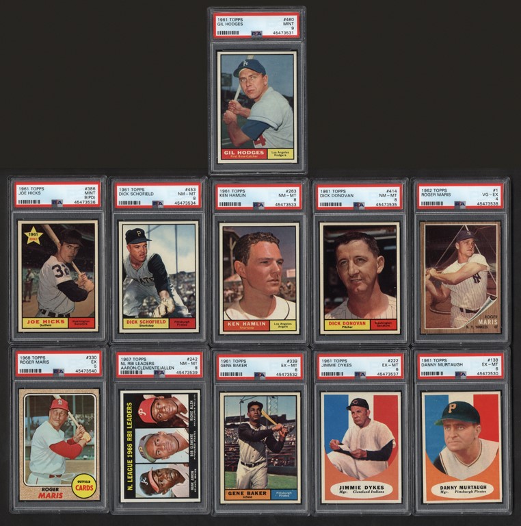 - 1959-1967 Topps Collection with High Grade Partial Sets, Hall of Famers, & Mantle (1,757)